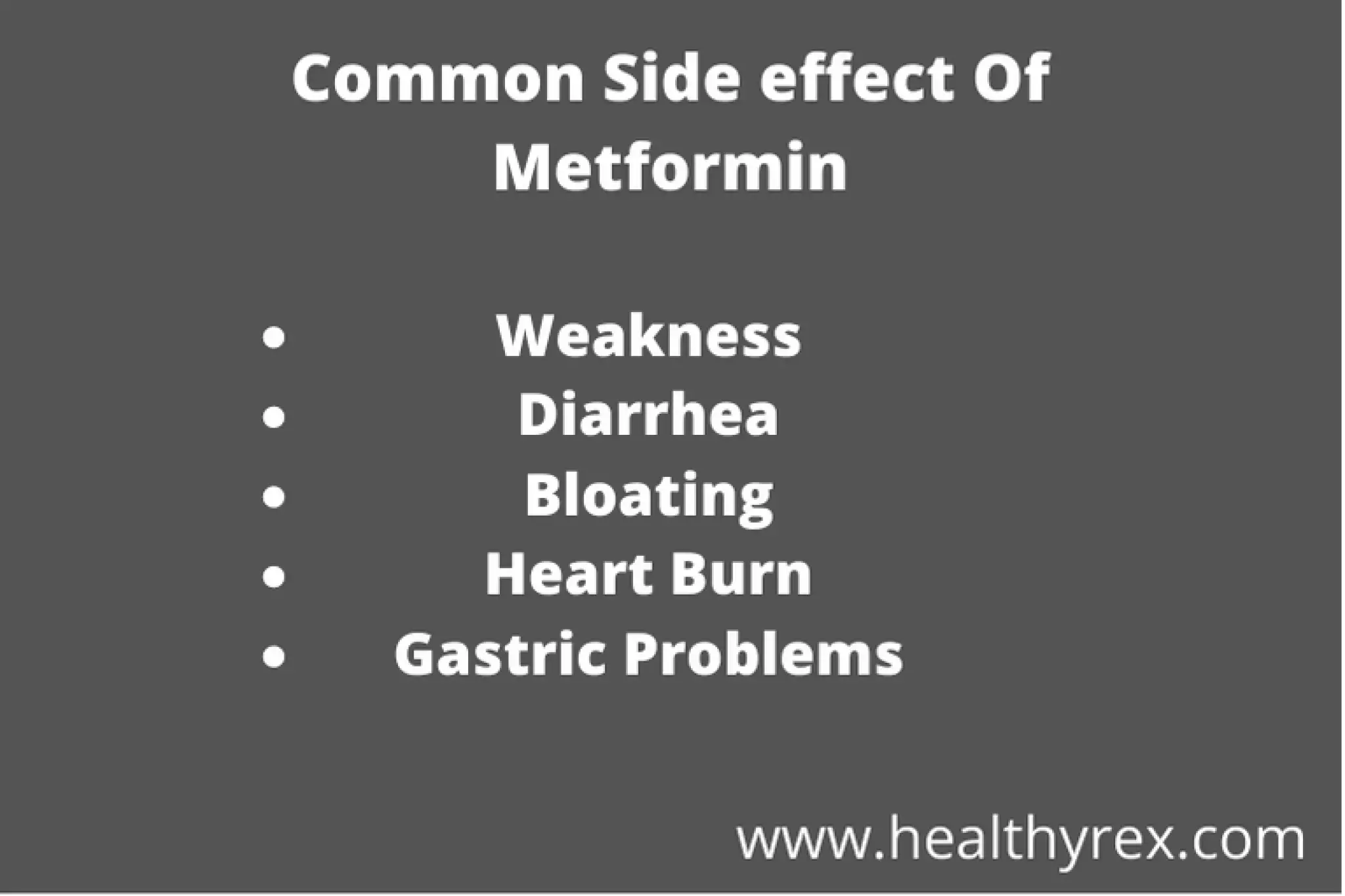 side effect of metformin lactic acidosis