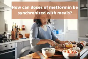 How can doses of metformin be synchronized with meals