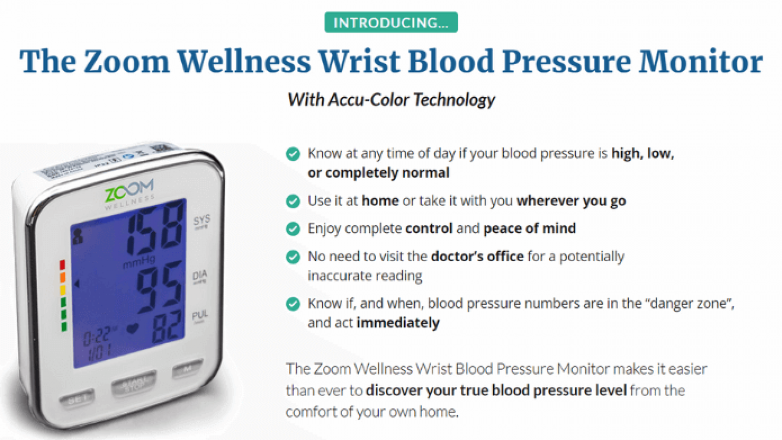 Zoom Wellness Wristband Blood Pressure Monitor Review Must Know