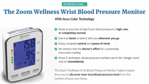 What is Zoom Wellness Wristband Blood Pressure Monitor?